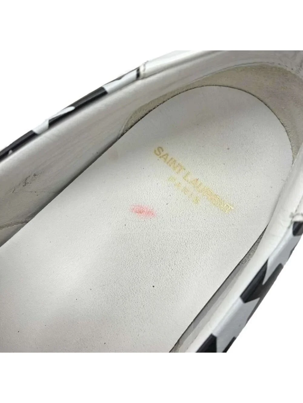 Saint Laurent Paris Star Slip on Sneakers Black 42 - Picture 7 of 8